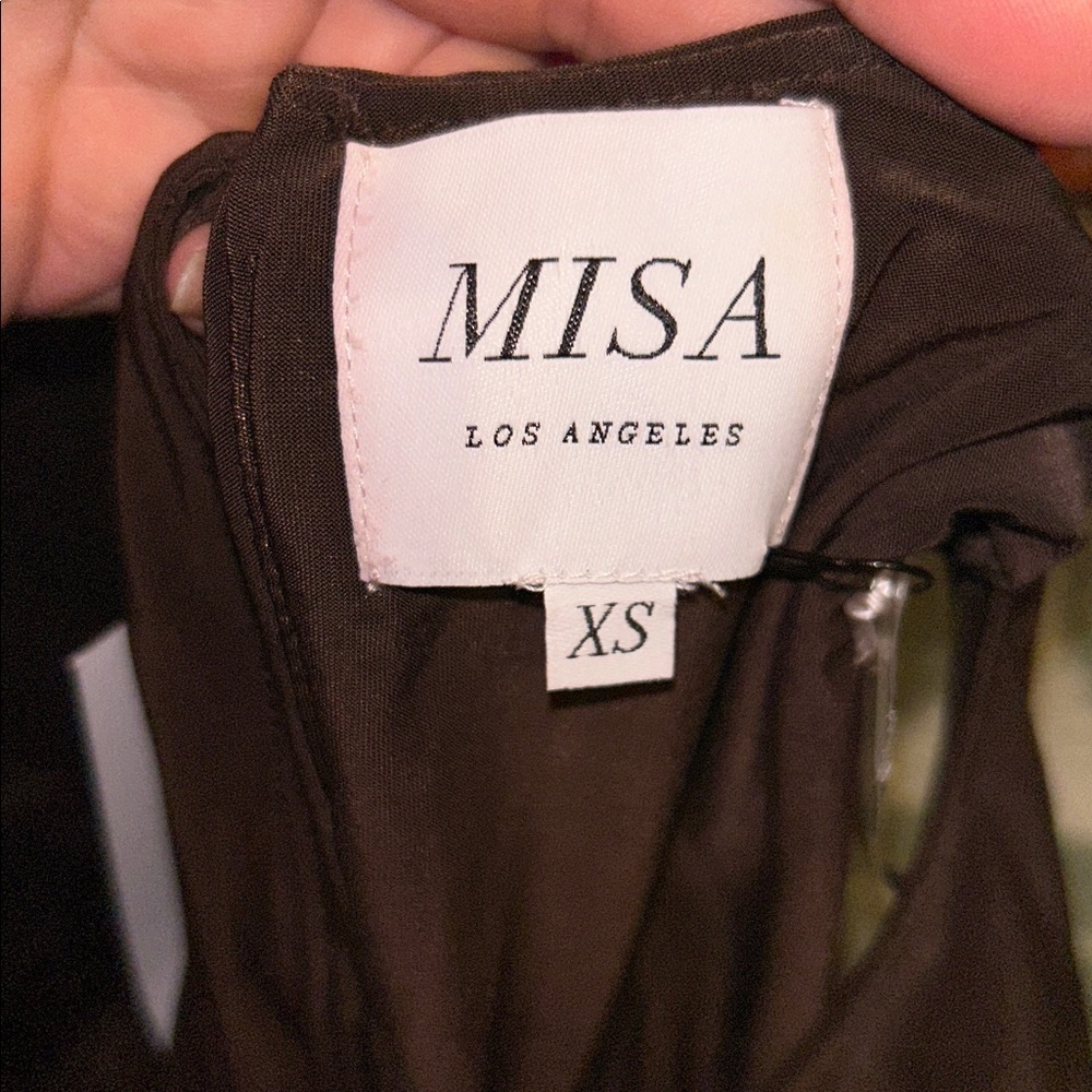 NWT MISA Los Angeles Pargol Dress in Expresso - Picture 8 of 13
